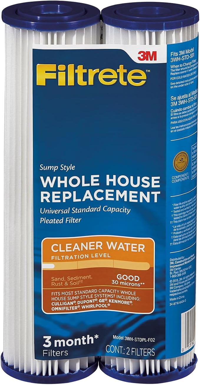 Filtrete Standard Capacity Whole House Pleated Replacement Water Filter by Unknown