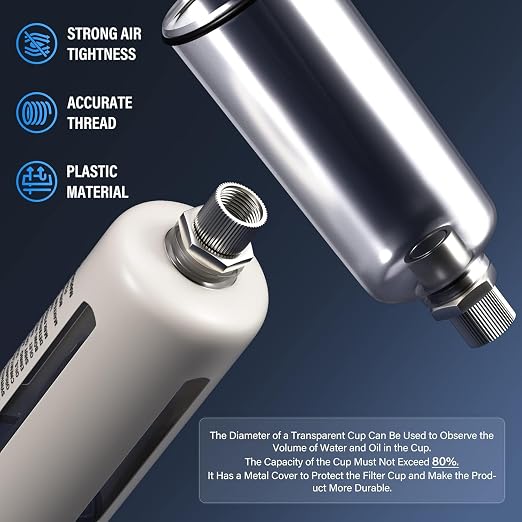 TAILONZ PNEUMATIC 0-150PSI 1/2 Inch NPT Grade 3 Stage Air Drying System - Image 7