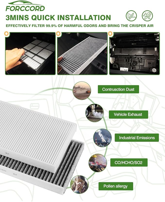 2-Pack HEPA Cabin Air Filter Fits - Image 6