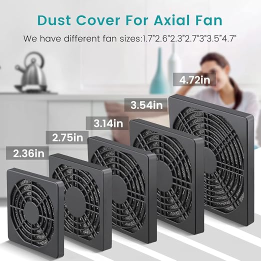 Wathai 80MM PC Fan Dust Filter Cover Computer Mess 4 Pack - Image 7