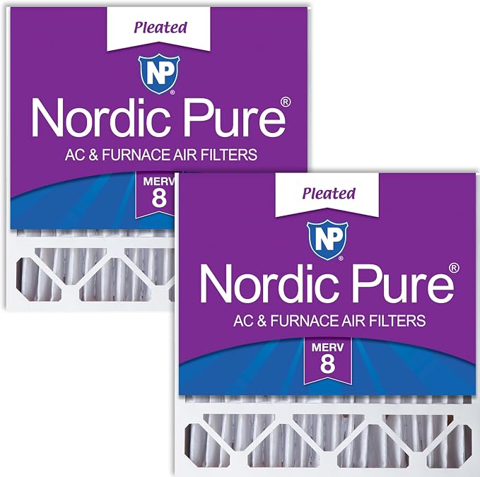 Nordic Pure 20x20x5 Honeywell/Lennox Replacement MERV 8 Air Filters 2 Pack by NordicPure