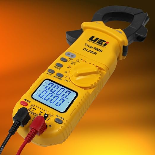 UEi DL389B Digital True RMS Clamp Meter, HVAC 4000 Counts Auto Ranging Voltmeter - Image 2