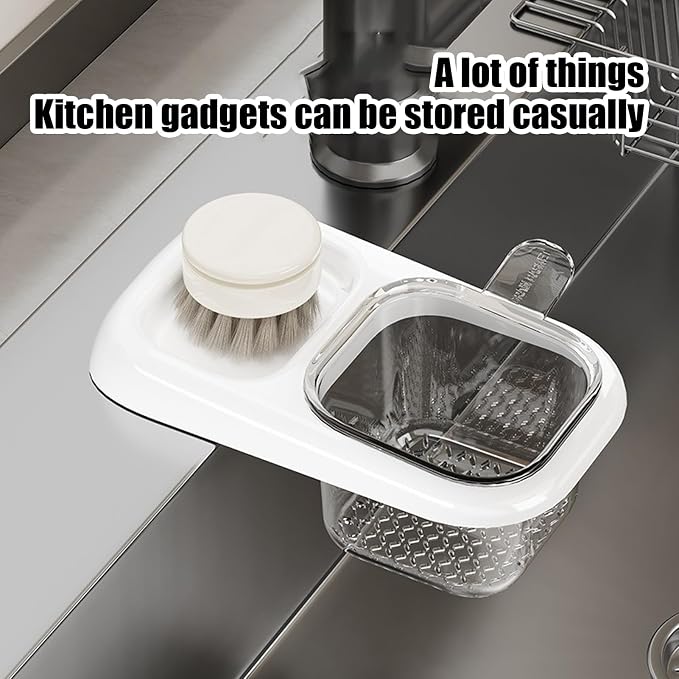 Sink Filter Basket, Efficient Drainage Design, Suction Cup Sink Rack, Kitchen - Image 4