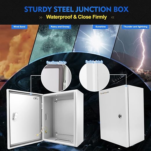 Outdoor Electrical Junction Box, Wall Mounted IP66 Waterproof & Dustproof - Image 3