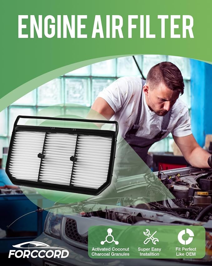 2-PACK Engine Air Filter Fits for Hyundai Elantra Hybrid 1.6L L4 Gas Air Filter - Image 2