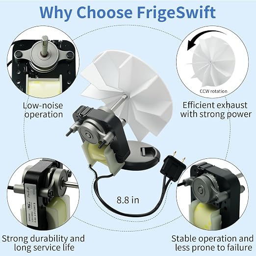 SM550 Universal Bathroom Vent Exhaust Fan Motor Replacement Kit SM550 Compatible - Image 3