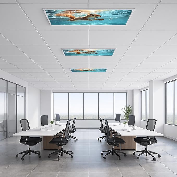 2 Pack Fluorescent Light Covers 4x2 ft Magnetic Light Covers - Image 6