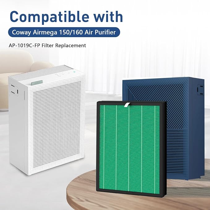 2 Sets 150 Filter Replacement for Coway Airmega 150 160 150 160 Air Purifier - Image 2