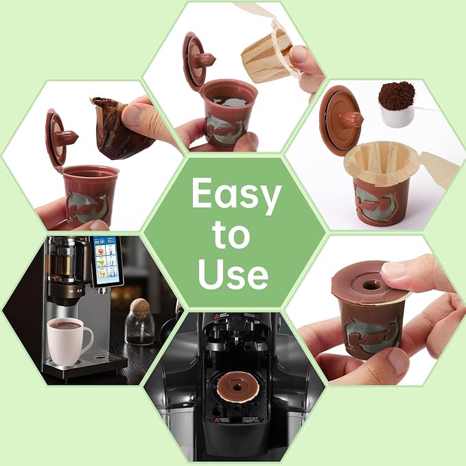 Aussen Disposable Coffee Paper Filters Replacement Kerig Filter Fit All Keurig - Image 3