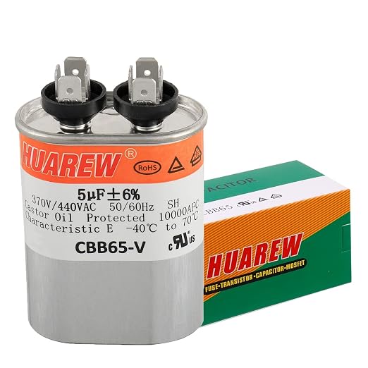 5 uF MFD ±6% 370/440 VAC CBB65 Oval Run Start Capacitor - Image 4