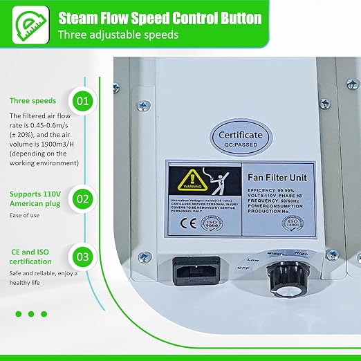 HEPA H14-Filter Laminar Flow Hood Updated FanFilter Unit（Include HEPA - Image 6