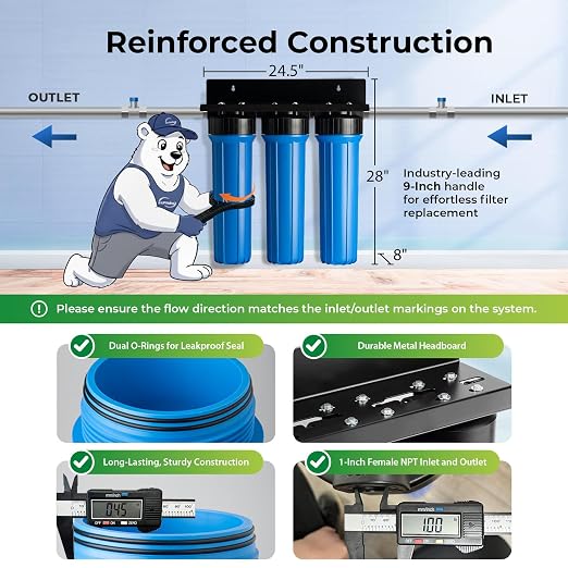 iSpring Chloramine & Heavy Metals Removal Whole House Water Filter System - Image 5