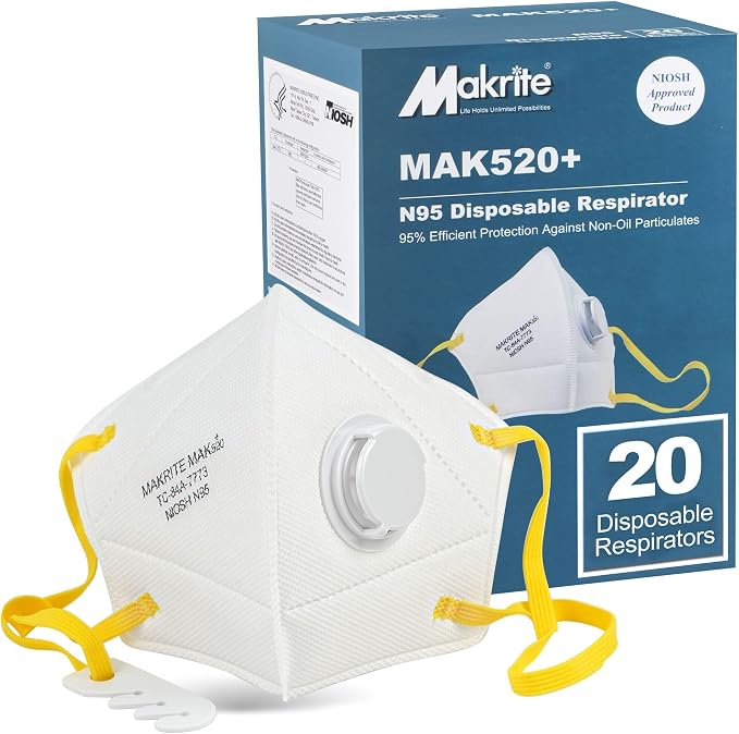 LotFancy N95 Mask for Adults, NIOSH Particulate Respirator, N95 Face Mask for by LotFancy