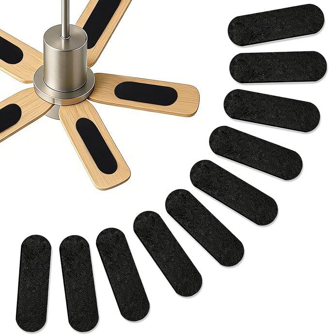 Fanluter 10 Pack Ceiling Fan Filters, Pet Fresh Fan Blade Air Purifier Pads by Fanulter