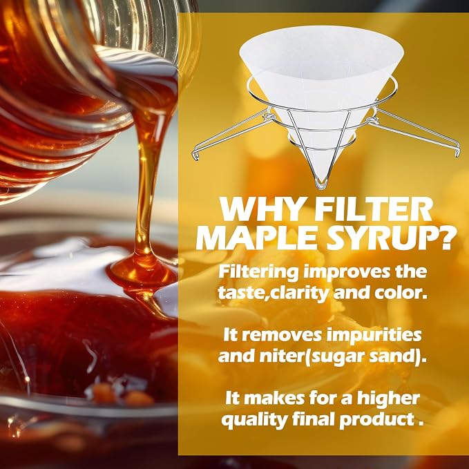 Tandefio 16 Pcs Maple Syrup Filter Set 1 Maple Syrup Filter 15 Cloth Filter - Image 5