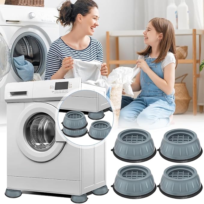 4 Pack Anti-Vibration Pads for Washing Machine and Dryer - Image 5