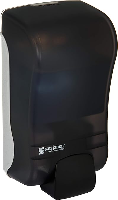 San Jamar SF1300TBK SF1300 Rely Manual Foam Soap Dispenser, 1300 mL, Black Pearl