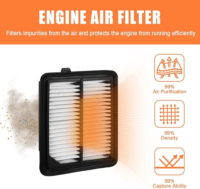 17220-5K0-A00 Air Filter Replacement Compatible - Image 2