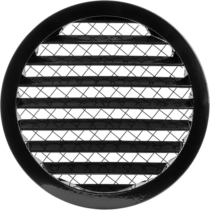 Repa Market 8" Inch Scratch Resistant Black Soffit Air Vent Cover by RepaMarket