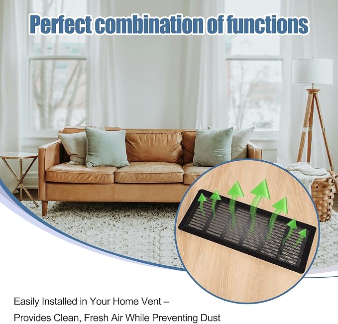 4x10 inch Air Vent Filters Screen mesh Cover, Wall & Ceiling Vents, Noise - Image 6