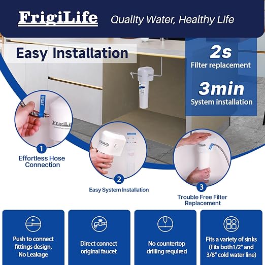 WFS5300A Under Sink Water Filter System, 3 Years, 22000 Gallons, Under Counter - Image 4