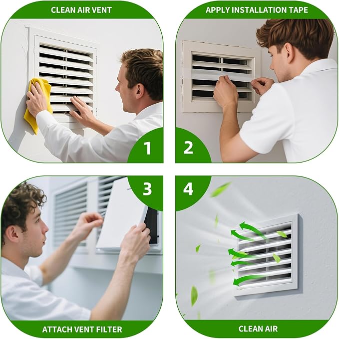 Air Vent Filters 20x100 Inch, Electrostatic Filter Media, Cut-to-Size Air - Image 3