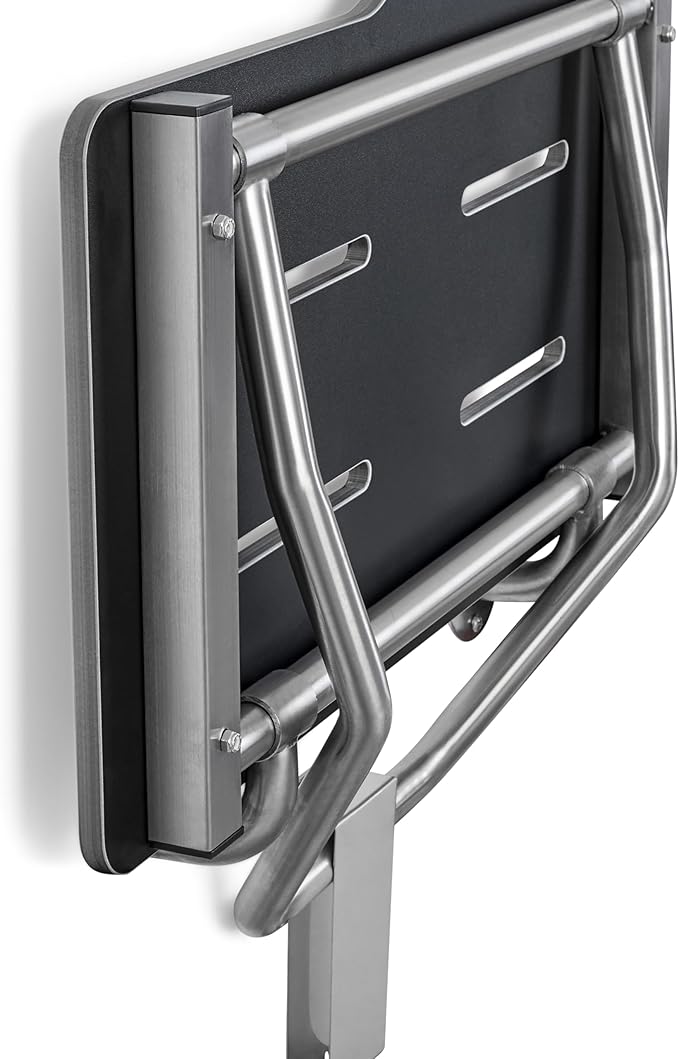 Seachrome 32" x 22.5” Black Reversible Folding Transfer Tub/Shower Seat, ADA Compliant