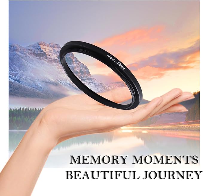 49-52mm Step-Up Ring Adapter, 49mm to 52mm Step Up Filter Ring - Image 2