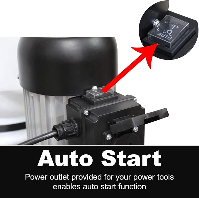 BUCKTOOL 1.2 HP Auto Start 750CFM Dust Collector - Image 3