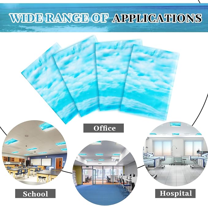 VIHOSE 4 Pcs 2 x 2 Feet Fluorescent Light Covers - Image 4