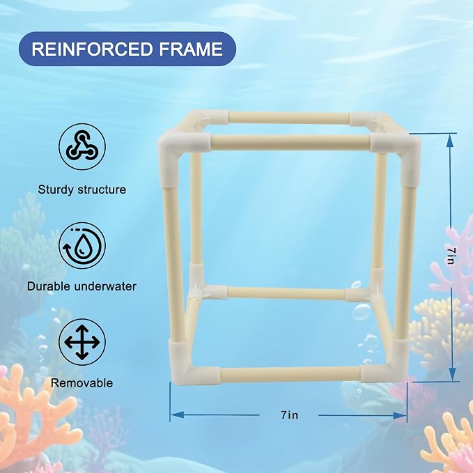 CONQUERALL 7 Inch Pond Filter Bag Large Pump Filter Box Nylon Media Cover - Image 3