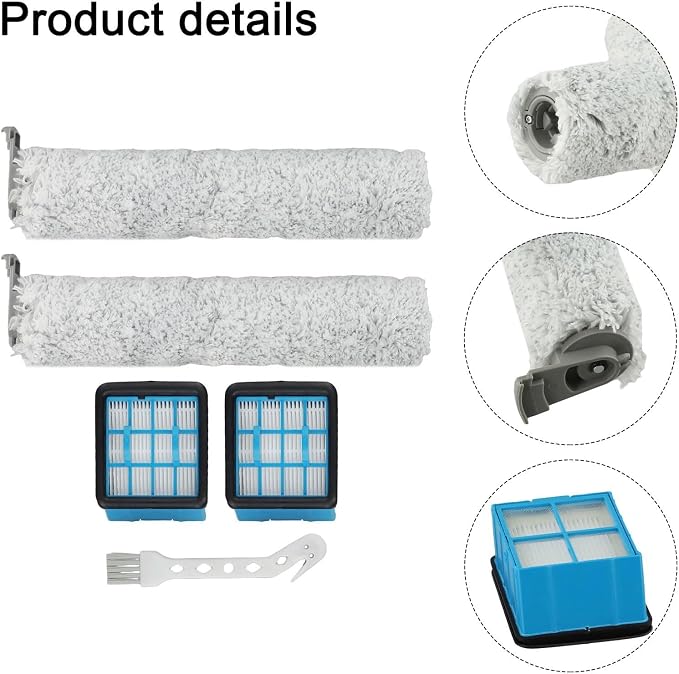Replacement Roller Brush and Washable Filter Kit Compatible - Image 8