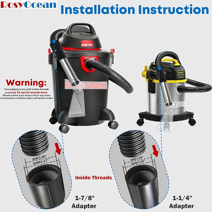 Shop Vac Extractor Attachment for Upholstery & Carpet Cleaning Accessory Hand - Image 5