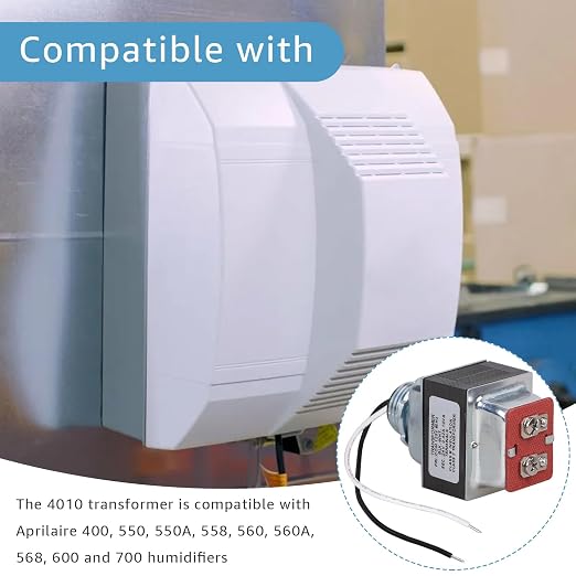 Transformer Compatible with Aprilaire Humidifier, 24V 10VA Transformer - Image 2