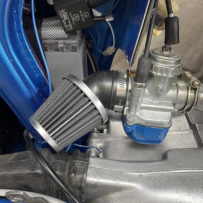 Evermotor Motorcycle Air Filter, 48mm 49mm 50mm Carb Filter - Image 2