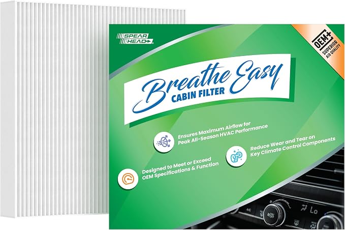 Spearhead OEM+ Particulate Breathe Easy Cabin Filter | Fits Altima, Pathfinder by SPEARHEAD
