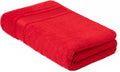 Melissa Linen, Bath Sheet, 100% Turkish Cotton Towel for Bathroom, Absorbent, Quick Dry, Durable and Soft Shower Towel, 35 in x 60 in Large, Spa and Hotel Quality, Red