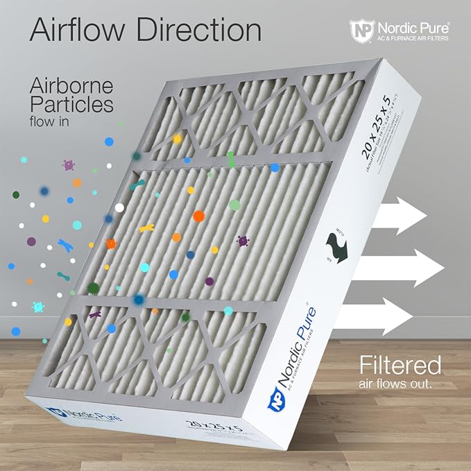 Nordic Pure 20x25x5 Honeywell Replacement Air Filters MERV 15 Plus Carbon 1 Pack - Image 8
