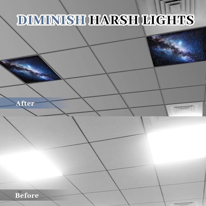 VIHOSE 4 Pcs 2 x 2 Feet Fluorescent Light Covers - Image 3