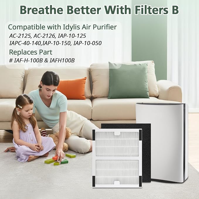Replacement Filters b for Idylis AC-2125, IAF-H-100B, IAP-10-125, IAPC-40-140 - Image 9