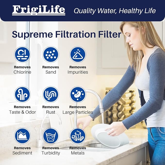 1 Micron 10" x 2.5" Whole House CTO Carbon Sedimen Water Filter Compatible - Image 3