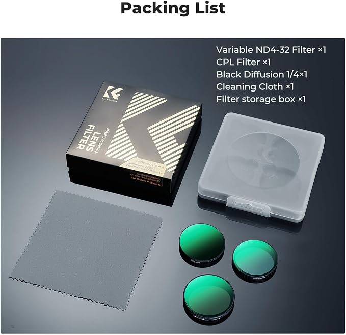 K&F CONCEPT Snap On CPL VND Effect Filter Kit Compatible - Image 7