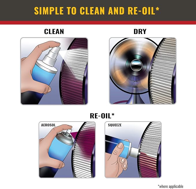 Airaid 721-128 Universal Clamp-On Air Filter: Oval Tapered; 4.5 Inch Flange ID; - Image 4