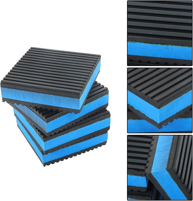 findmall 8Pcs Vibration Pads 3" X 3" X 7/8" EVA Rubber Shock Absorbing pad - Image 7