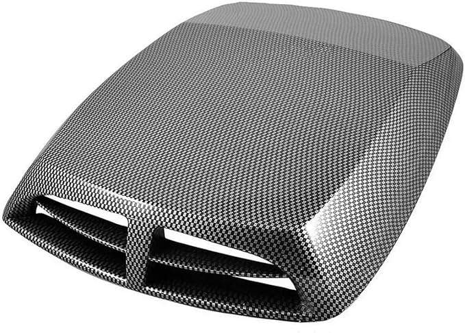 Decorative Hood Scoop Air Intake Flow Vent Black Carbon Universal Car by Unknown