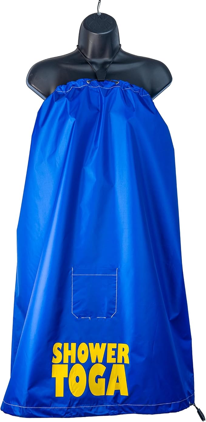Shower Toga - Wearable Shower Garment, Privacy RV & Camping Shower, Surf Poncho, Shower Tent, or Portable Changing Room