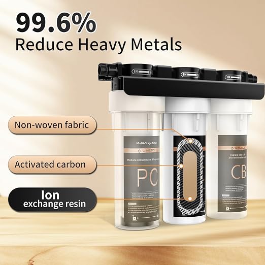 Under Sink Alkaline Water Filter, 9-Layer Water Filter System Reduces Heavy - Image 7