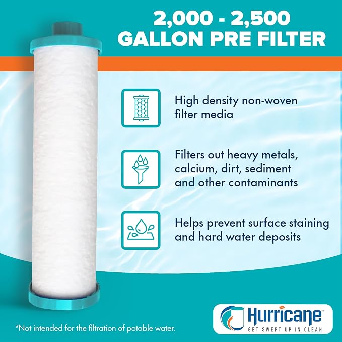 Hurricane Filters HFPRE-2000-01 4 Pack Pre Fill Filter - Image 3