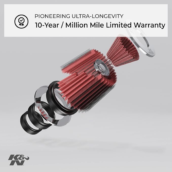 K&N Engine Air Filter: High Performance, Powersport Air Filter: Fits 2004-2014 - Image 3
