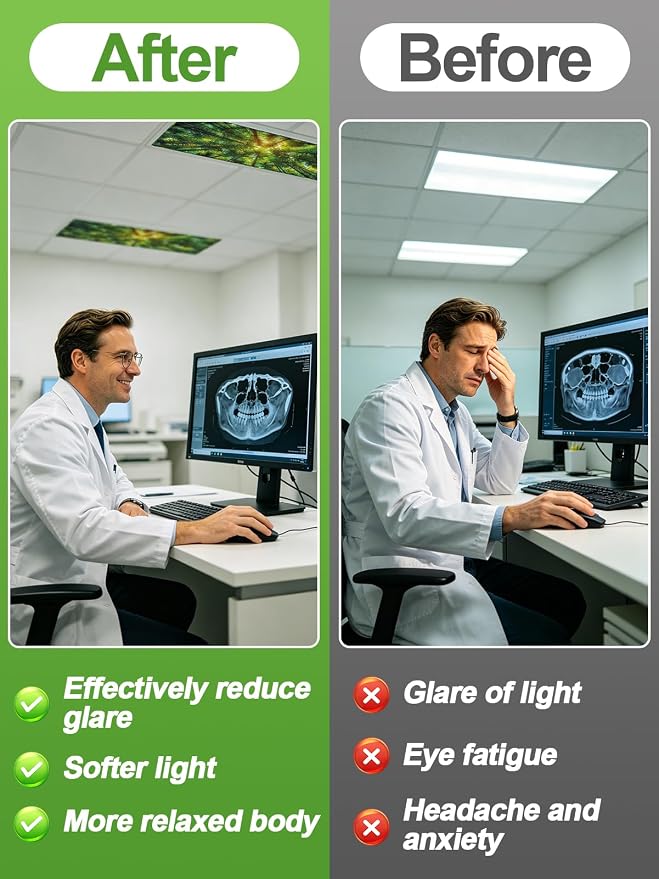 Fluorescent Light Covers with 10 Strong Magnets - Image 3
